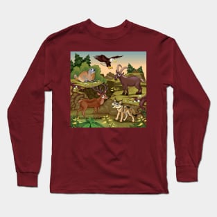 Mountain Scene Long Sleeve T-Shirt